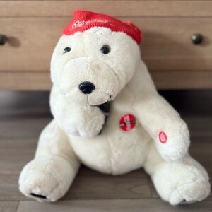 Vintage Coca Cola Christmas Polar Bear plush